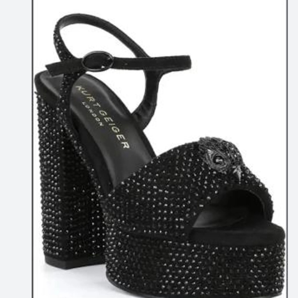 Kurt Geiger Black Heeled Sandals